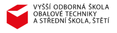 logo Vyšší odborná škola obalové techniky a Střední škola, Štětí, Kostelní 134, příspěvková organizace
